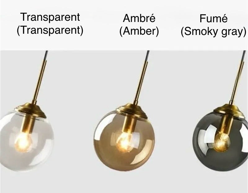 Lampe murale type Nordique en verre – Style rétro moderne