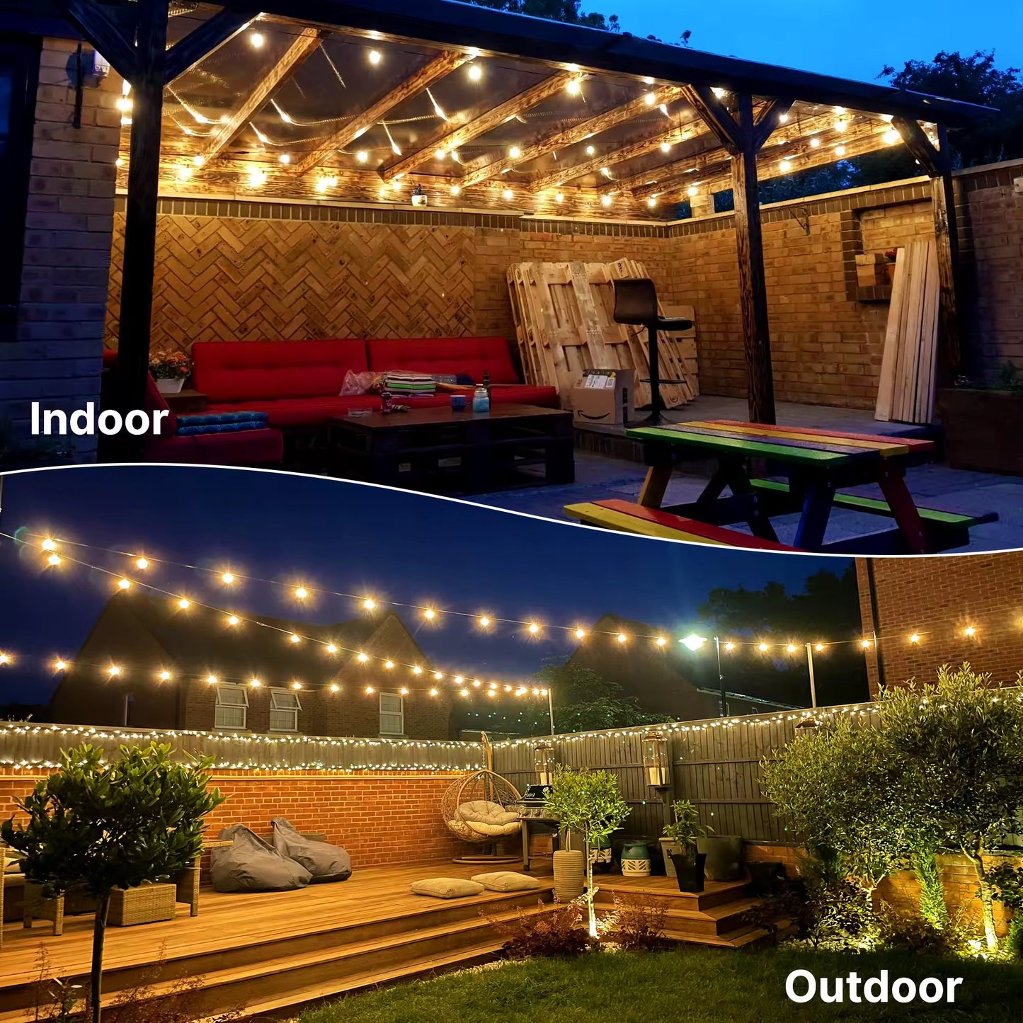 Guirlande LED 3m à 30m - Ambiance Jardin, Mariage, Terrasse